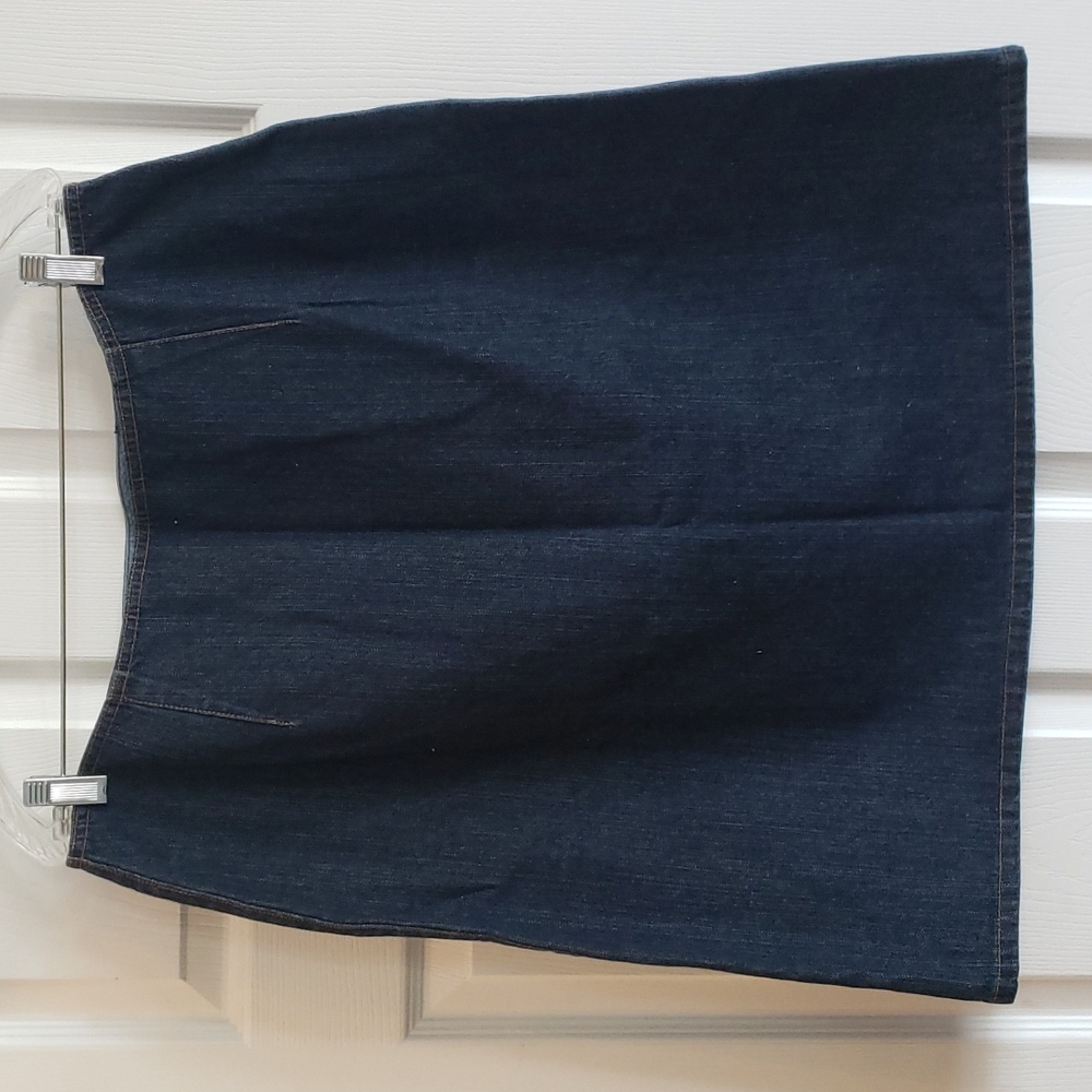 Liz Claiborne Denim Button Front Denim Skirt Sz 16 - Picture 5 of 5